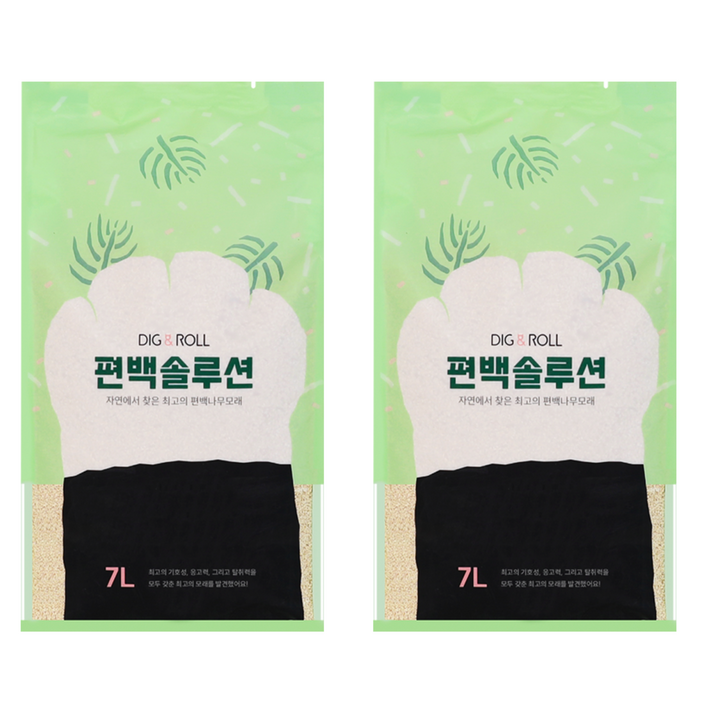 디그앤롤 편백솔루션 고양이 모래