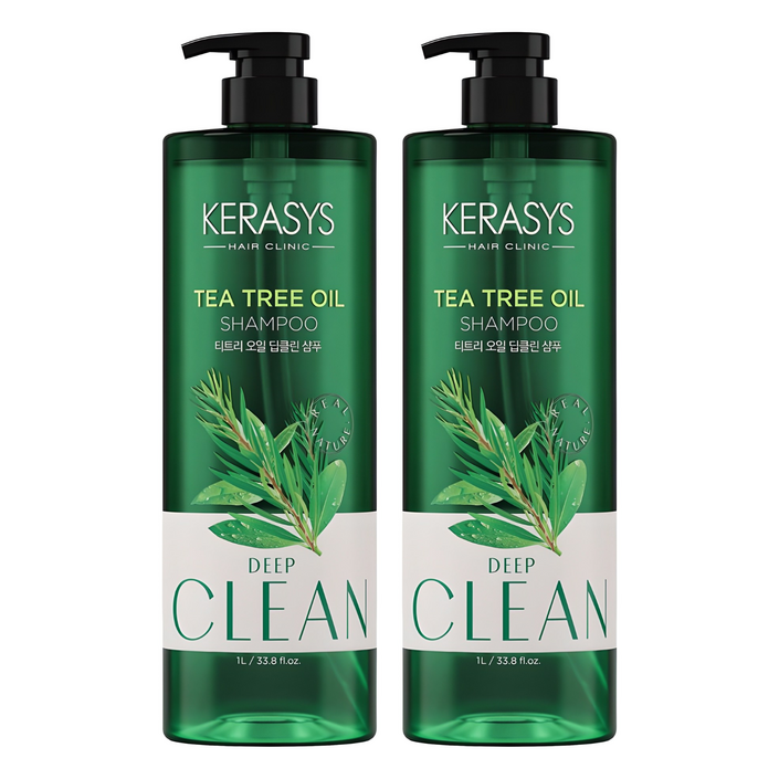 케라시스 티트리 오일 두피 샴푸, 1L, 2개