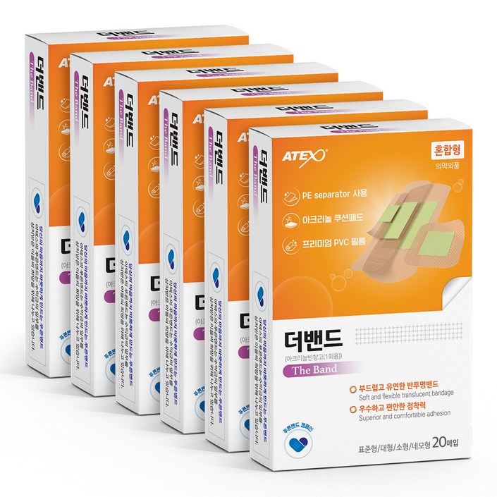 아텍스 더밴드 에스 혼합형 20p, 6개 아텍스 더밴드 에스 혼합형 20p, 6개