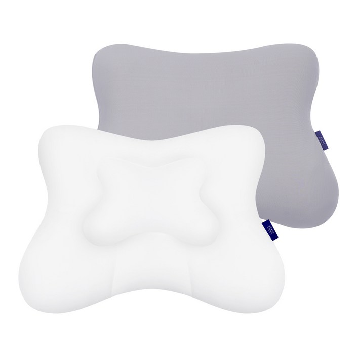 베라슬립 나비잠 베개  커버 세트, 문그레이, 1개