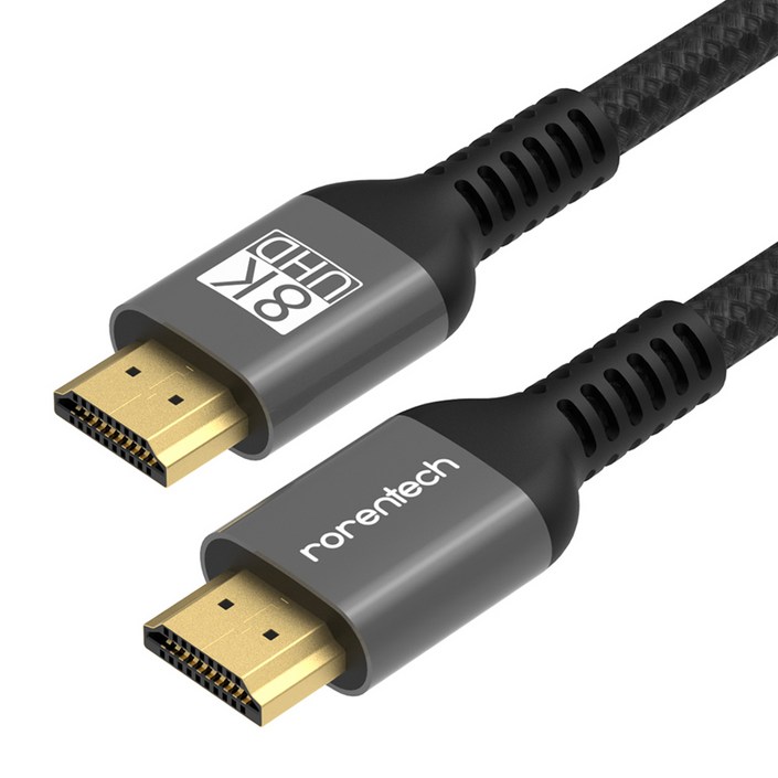 로랜텍 8K UHD 울트라 듀얼 모니터 HDMI v2.1 케이블, 5m, 1개