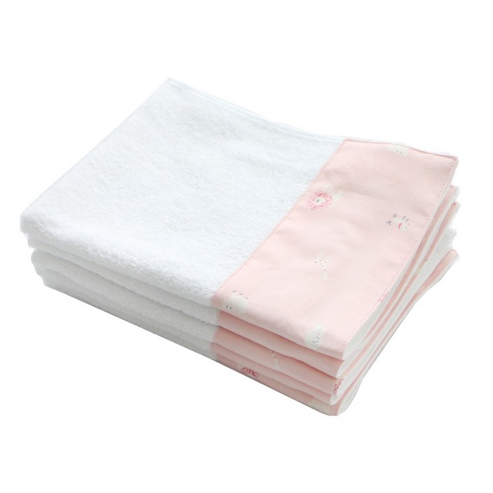 보떼하우스 유아수건, 스위트 핑크, 5개