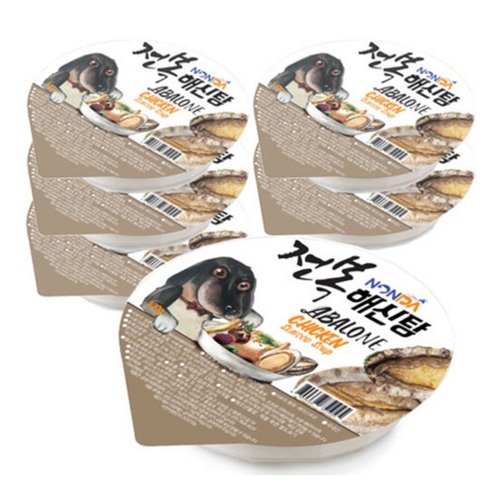 논다 전복해신탕 강아지간식, 전복, 120g, 6개 논다 전복해신탕 강아지간식, 전복, 120g, 6개