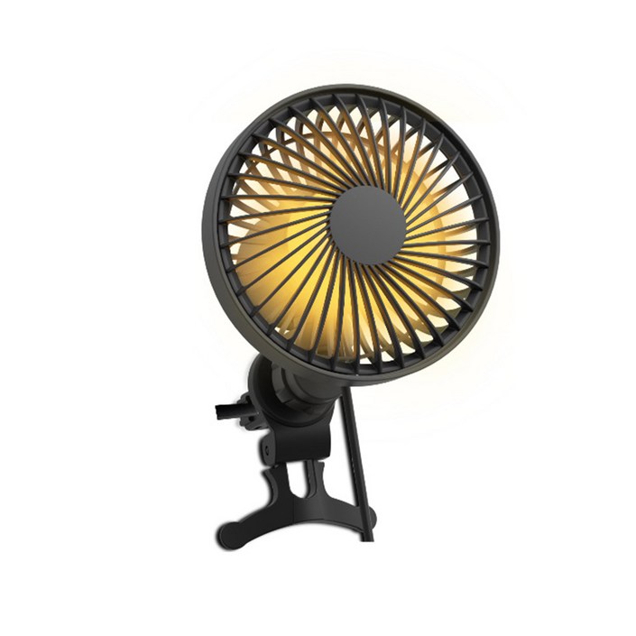 위드앤올 2세대 자동회전 차량용 USB 풍속조절 강력 저소음모터 선풍기 써큘레이터, WNACF200P