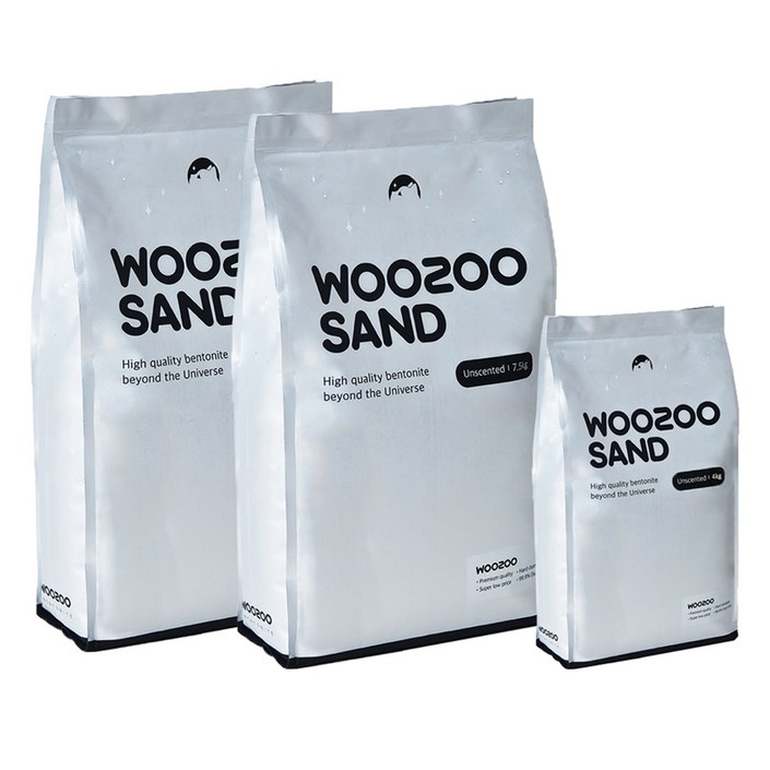 우주모래 응고형 벤토나이트 고양이 모래 2p  4kg 세트, 1세트, 무향, 7.5kg