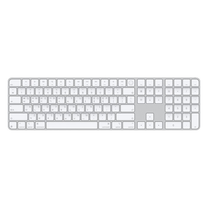 Apple 2024 Touch ID 숫자 키패드 Magic Keyboard 한국어 MXK73KH/A
