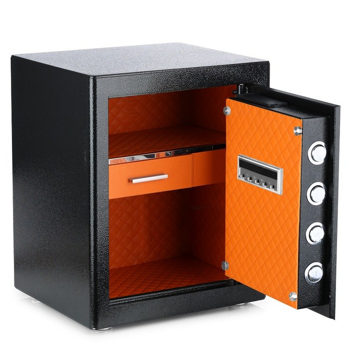 아이이피 대형 사무실 가정용 보석함내장 도난방지 디지털 금고 R45, 블랙