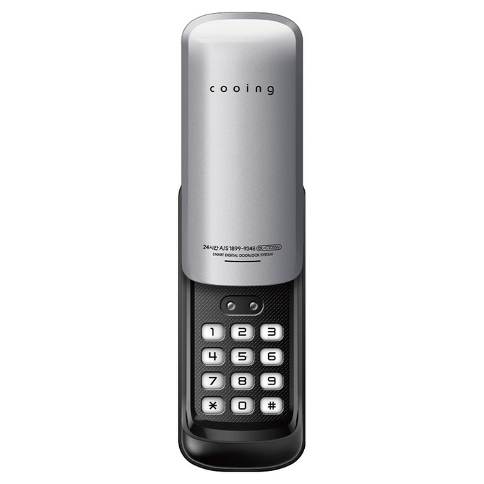 쿠잉 보조키 도어락 DLCT01SV,손잡이 없음유리샷시 설치불가, DLCT01SV, 방문설치