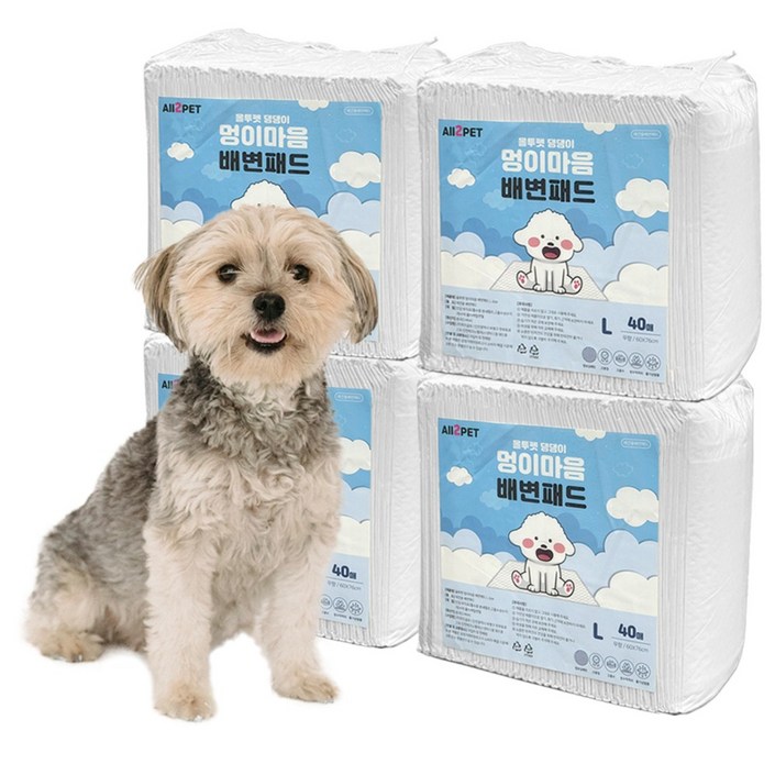 올투펫 강아지 고흡수 논슬립 배변패드, 40개입, 4개