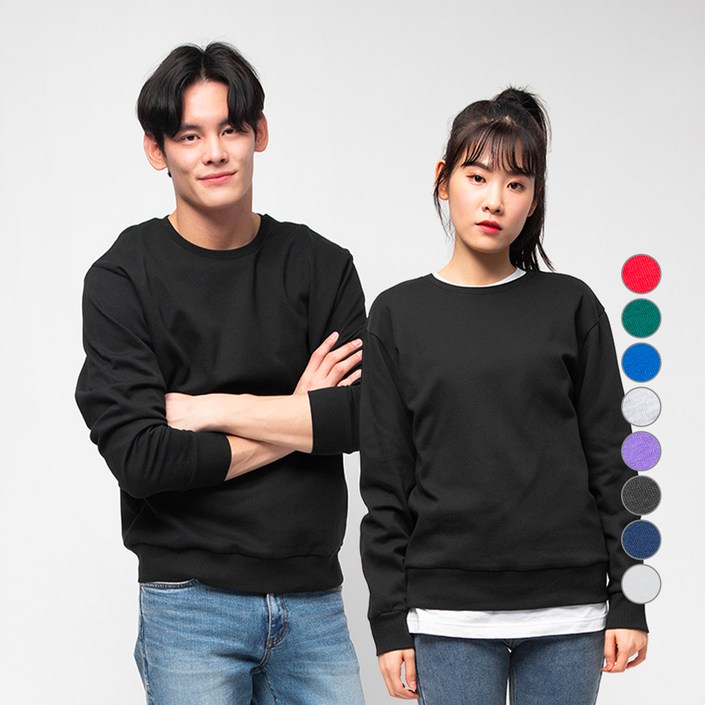 캐럿 남녀공용 특양면 맨투맨 8컬러 캐럿 남녀공용 특양면 맨투맨 8컬러