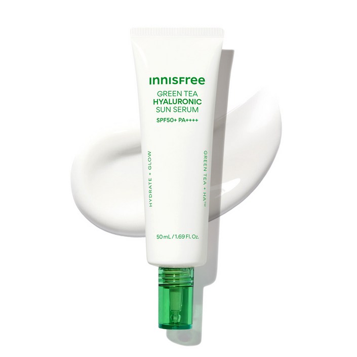이니스프리 그린티 히알루론산 진정 수분 선세럼 SPF50 PA, 1개, 50ml