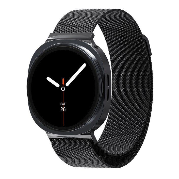 칸탐 클래식 밀레니즈 메탈 스트랩, 블랙, 1개