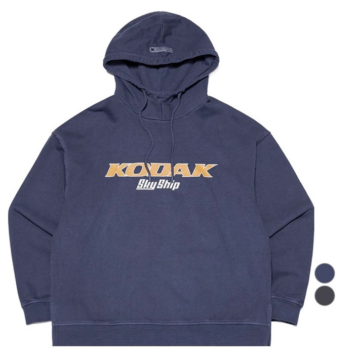 코닥어패럴 남녀공용 스카이쉽 피그먼트다잉 면 후드티셔츠
