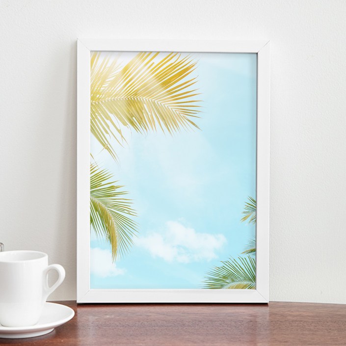 코멧 홈 국내생산 베이직 프레임 인테리어 액자 A4화이트