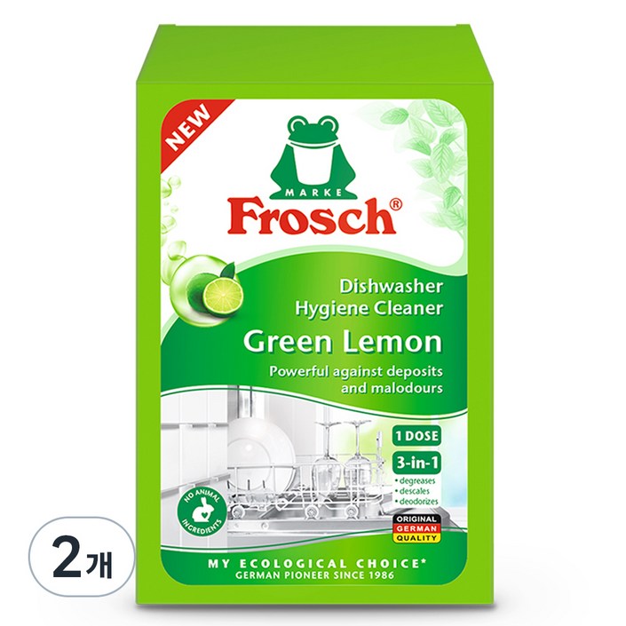 프로쉬 독일 식기세척기 클리너, 125g, 2개