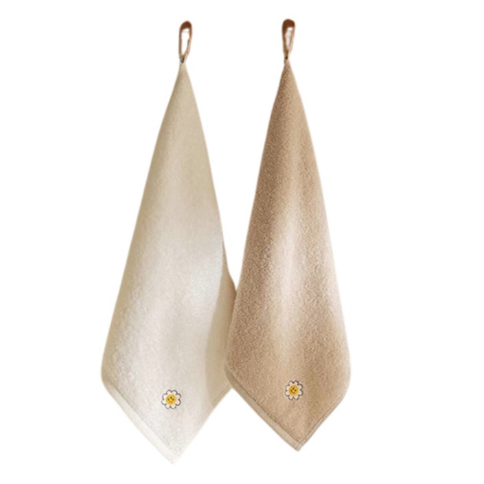 데코뷰 스마일 플라워 자수 핸드타올 60g