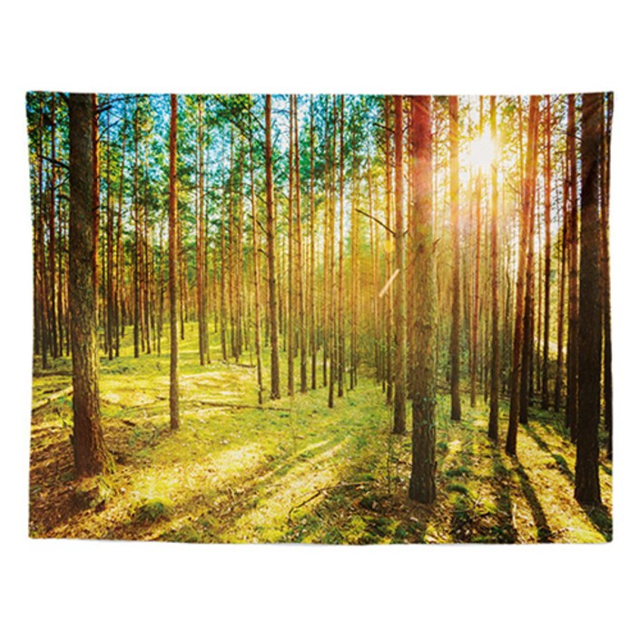 홈플로우 평온한 자연 숲 풍경 홈인테리어 태피스트리