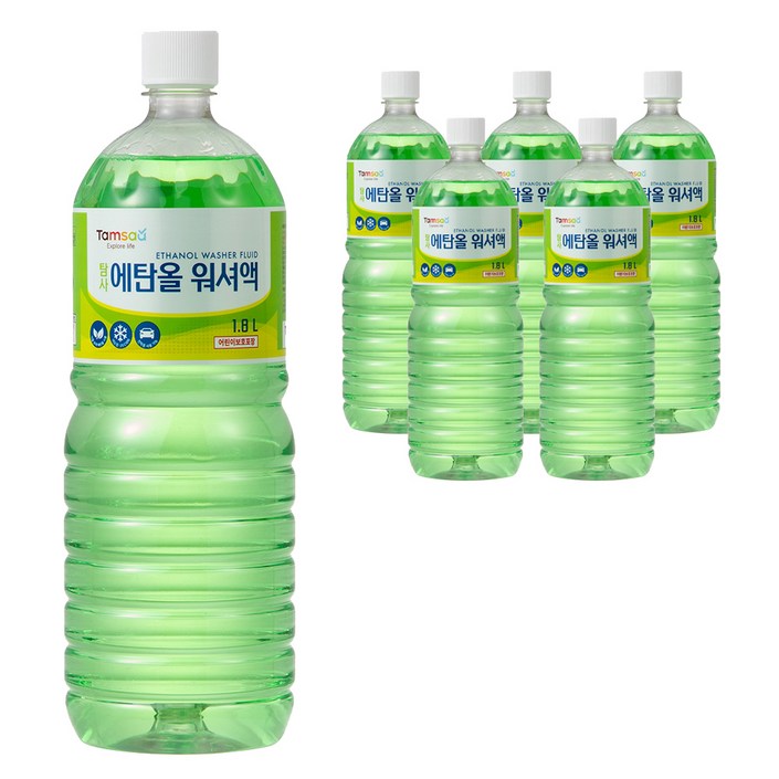 탐사 에탄올 워셔액, 1.8L, 6개 탐사 에탄올 워셔액, 1.8L, 6개