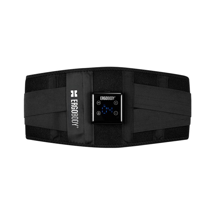에르고바디 쉐이피 EMS 복부 마사지벨트, EB24SB03, 1개, 블랙
