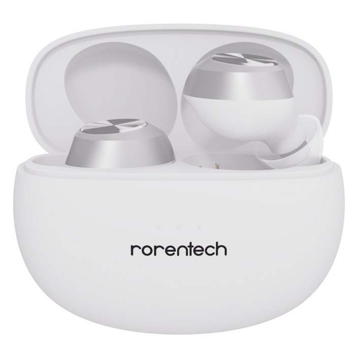 로랜텍 커널형 버즈 무선 블루투스이어폰, RSMR510, 화이트