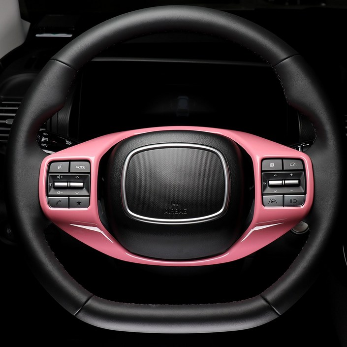 카스타 호환 캐스퍼 핸들 프레임 커버 핑크 레드 카본 몰딩 실내 튜닝 기스방지 용품