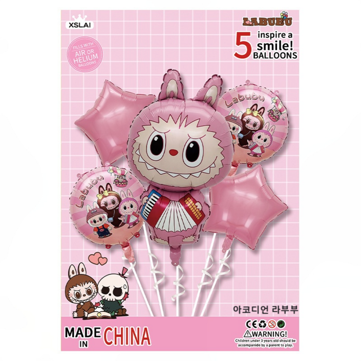 두근두근 라부부 생일 파티 이벤트 풍선 셋트