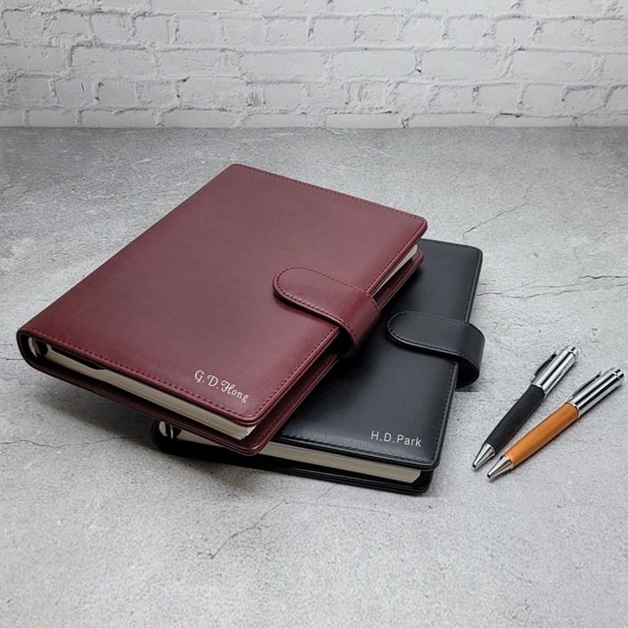 2026 이니셜스 스테디셀러 다이어리  이니셜 무료 회사 로고 각인, 노블 기본형와인