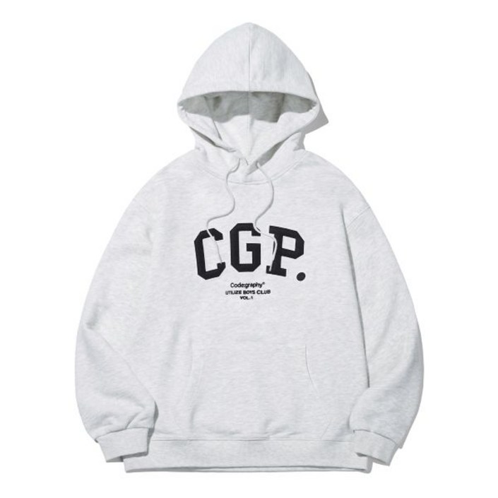 기모 Ver. 코드그라피 CGP 아치 로고 후드티라이트그레이 177393