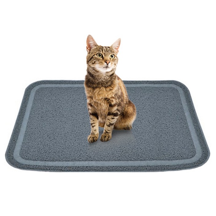 고양이 모래매트 사막화방지 발매트 고양이 화장실매트 미끄럼방지 대형사이즈 L60X90cm, 상세정보 참고, 60 x 90, 단일상품