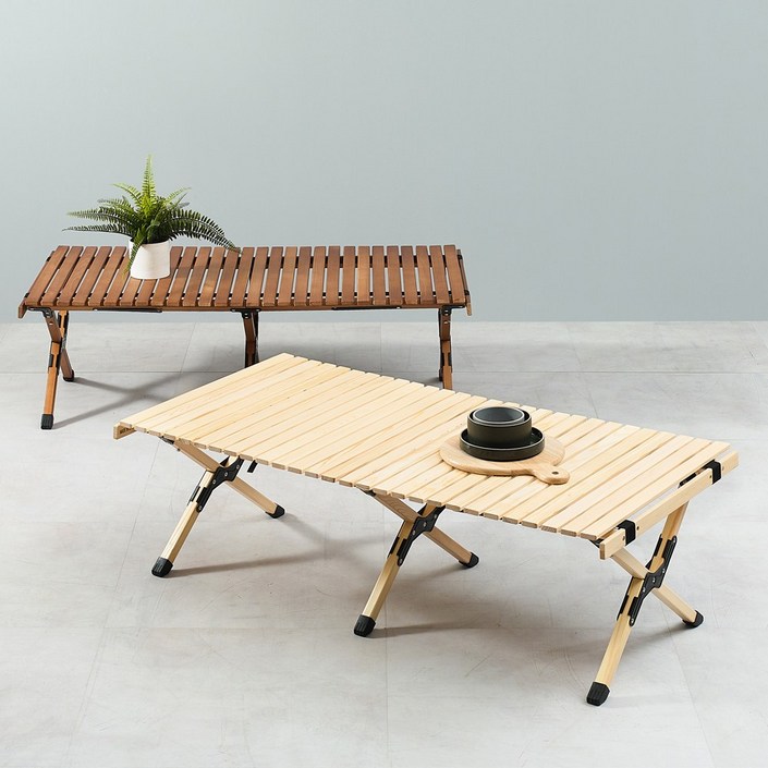 캠선생 위드미 롤테이블 캠핑 원목폴딩테이블 1200 감성캠핑 안전한3개 다리프레임, 롤테이블1200내츄럴