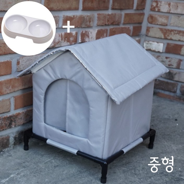 클라라펫 길고양이 냉기 차단 공중집 중형밥그릇 1세트 길냥이 하우스, 1세트, 그레이 클라라펫 길고양이 냉기 차단 공중집 중형밥그릇 1세트 길냥이 하우스, 1세트, 그레이