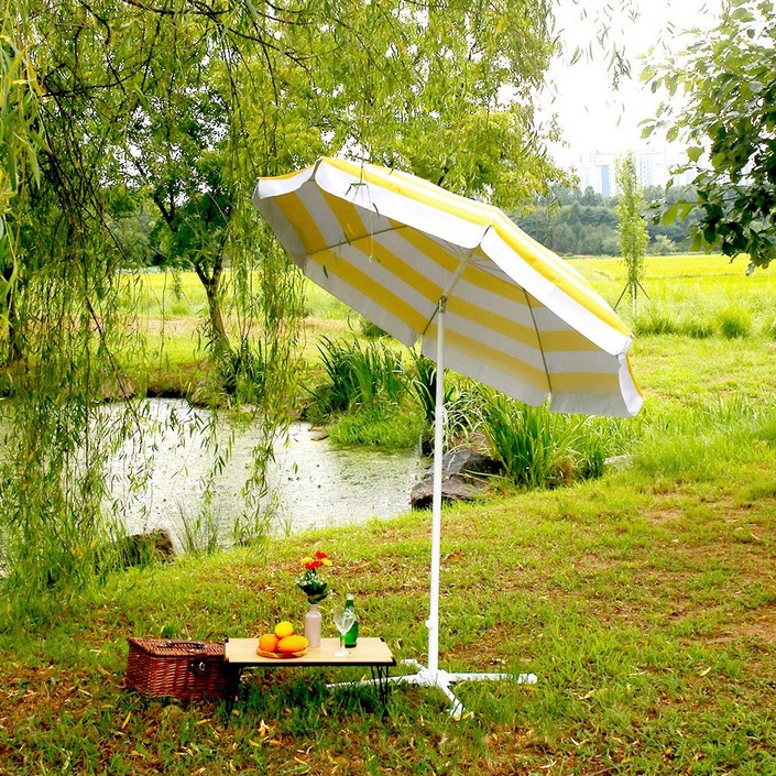 캠핑 파라솔 그늘막 감성 해변 접이식 비치 대형 옥상 낚시