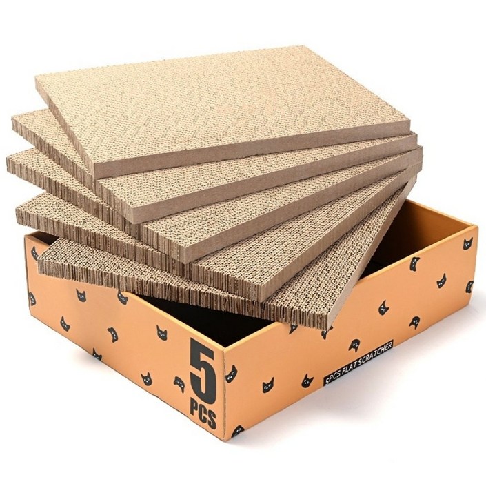 가또나인 5PC 옐로 고양이 스크래쳐, 1개