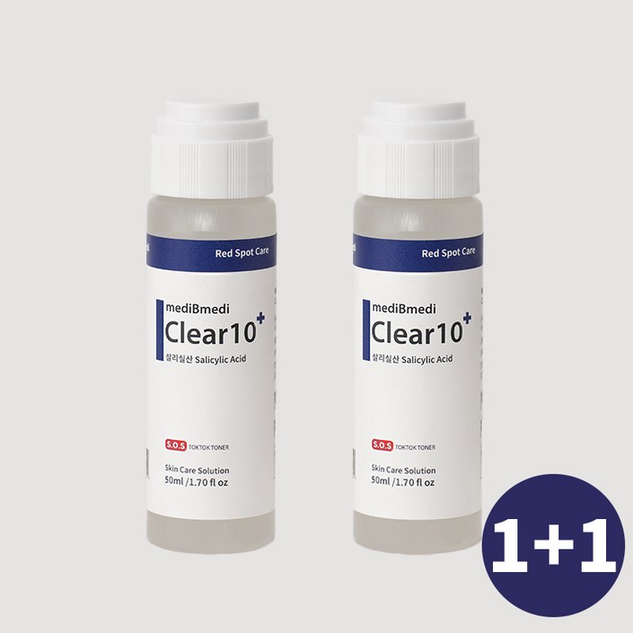 메디비 클리어텐 플러스 톡톡이 좁쌀, 화농성, 붉은 스팟케어 클리어10 50ml, 2개, 30ml