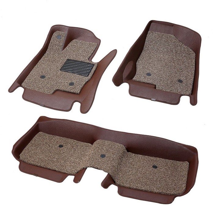 위너스 2열 일체형 카매트 7D 자동차 코일매트 민무늬 브라운, 현대, 현대 뉴에쿠스 20092015