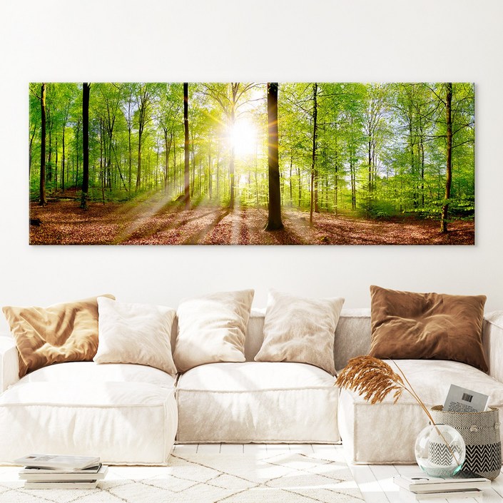 돈들어오는 화사한 자작나무 캔버스 액자 풍수 거실 인테리어 그림 더아트컴퍼니