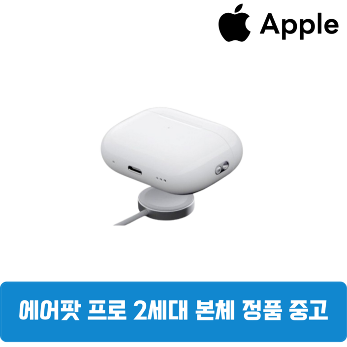 애플 에어팟프로 2세대 정품 본체 충전케이스 중고, 라이트닝 본체 충전케이스