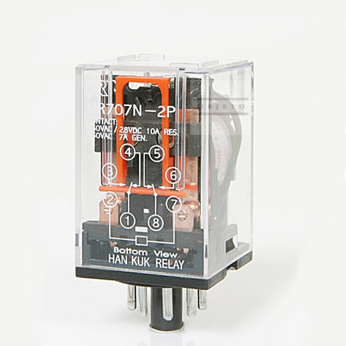 HR707N2P AC220V 8핀릴레이 카콘 KACON RELAY, 1개
