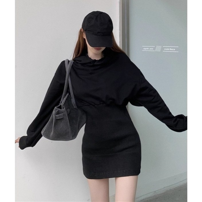 스타일닥터 가을 원피스 여성원피스 데일리룩 빅 사이즈 원피스 후드 원피스 미니원피스 라인원피스 레이어드원피스