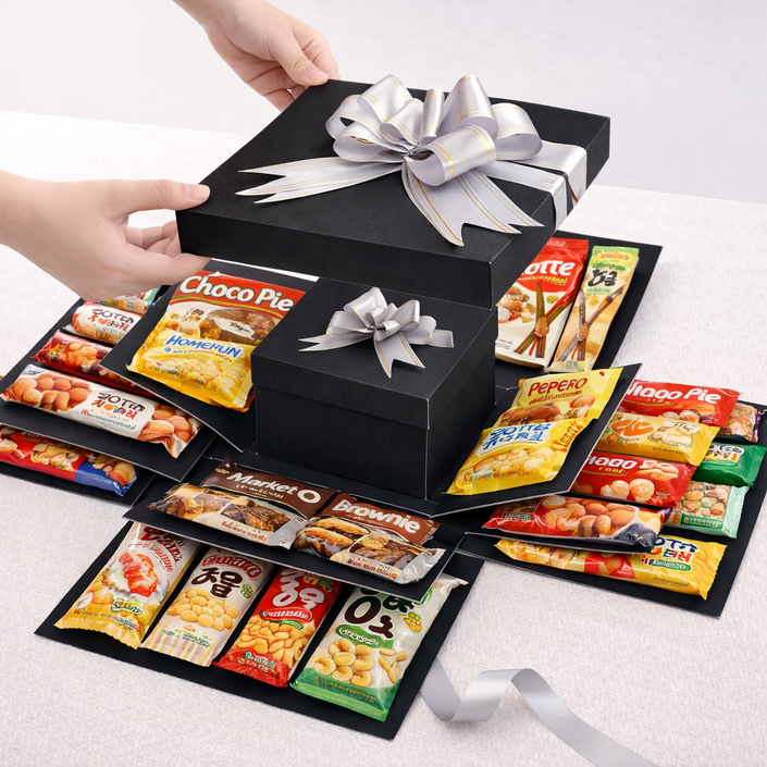 스마일파티 5단 겹겹이 서프라이즈 선물 용돈 이벤트 박스 상자