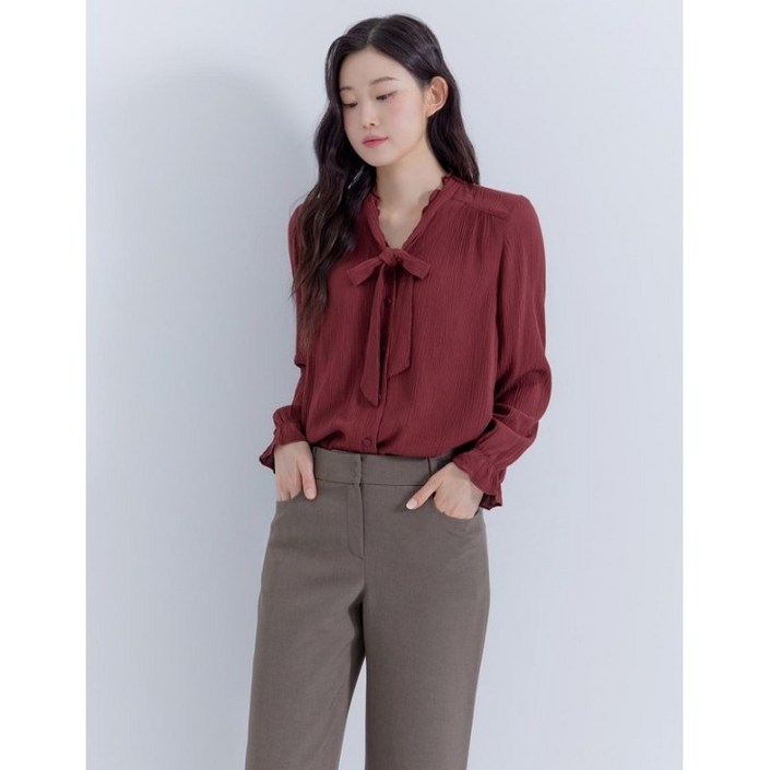 지센기간한정 할인   여성 피어로즈 타이 블라우스  LFWSP993 색상2