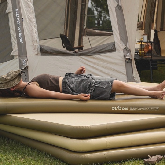 에어박스 베이직라인 에어로 네스트 캠핑매트 10cm 트윈 200x145