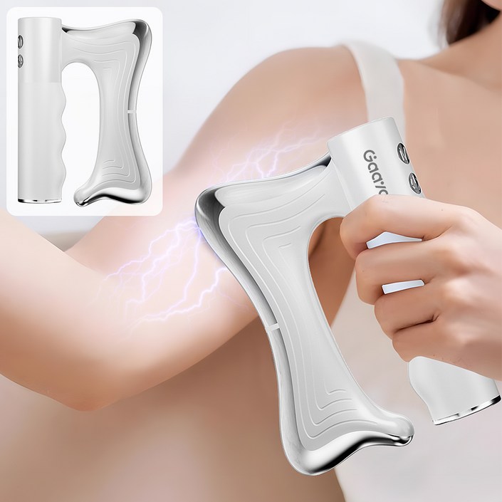 Gaayou 근막저주파기 근막 마사지 저주파 핸디형 괄사 마사지기 휴대용 근막이완 마사지 무선 미세전류 바디라인 관리기 어깨 승모근 종아리