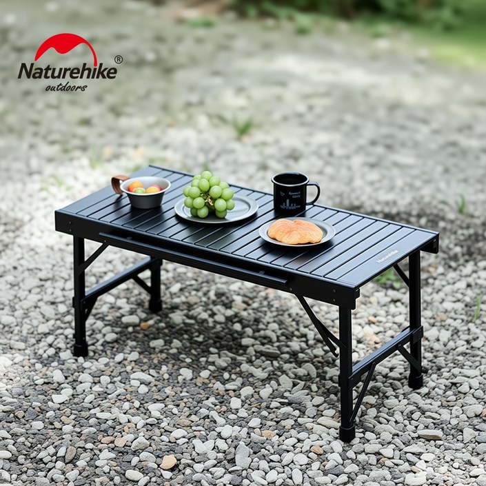 네이처하이크 IGT 올블랙 접이식 테이블 NH21JU011, 블랙