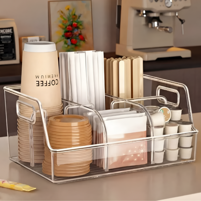 에이솜 다용도 커피 정리함 티백 정리함 사무실 탕비실 정리함