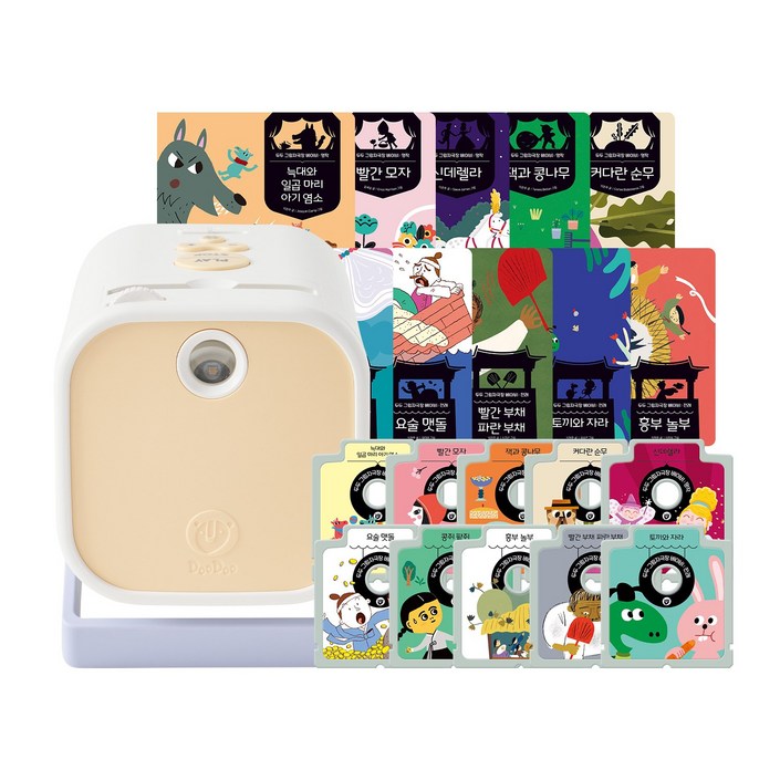 2026 NEW 두두 그림자극장 베이비 기본세트 (토이1종+그림자팩 12종+전래명작 그림책 10권+자장가&동요카드 6종), 1개