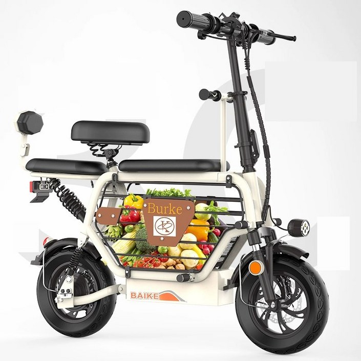 강아지 배달용 전기자전거 2인용 애견 동반 출퇴근 반려견 48V 48V 8A 약30km주행거리