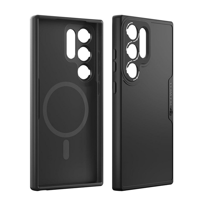 FREEWELL 삼성 갤럭시 S24용 시리즈 케이스, 울트라 마그네틱 필터 마운트 및 F 렌즈 슬롯17MM 렌즈와 호환되지 않음 블랙 2827431