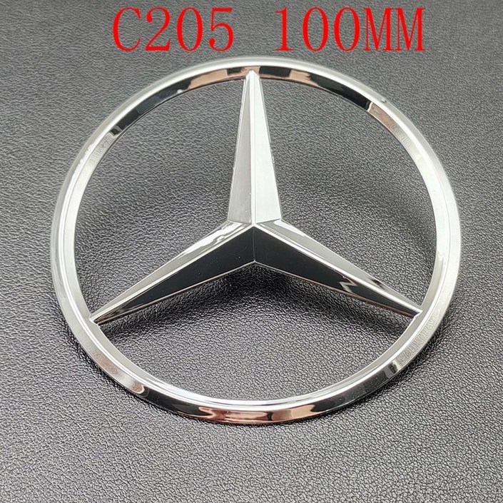 자동차 리어 스타 로고 AMG 스티커 3D ABS 크롬 C43 엠블럼 BITURBO 4MATIC 배지 벤츠 W205 W206 C205 액세서리