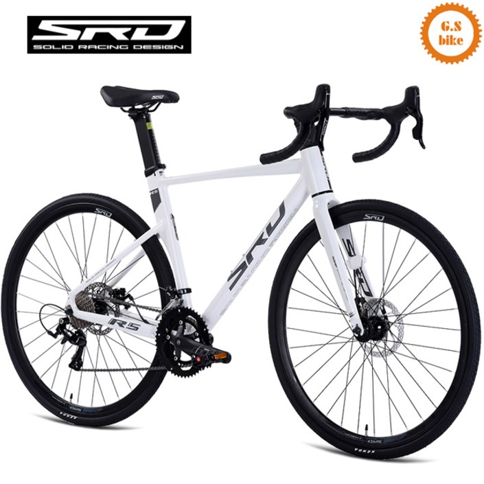 SRD 솔리드 레이싱 경량 로드자전거 R5 18단 듀얼레버 디스크브레이크